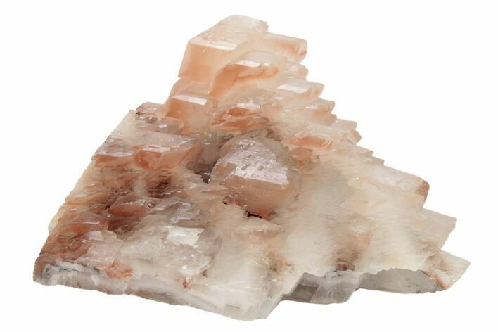 Pagoda Style Calcite Crystals on Calcite - Fluorescent! #215932